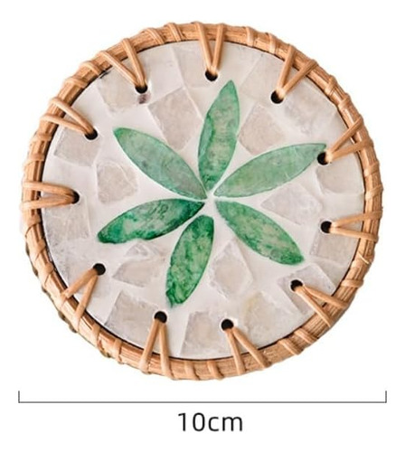 Posavasos Bohemios Decorativos 2 Uds., Posavasos De Concha D