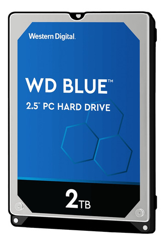 Imagen 1 de 3 de Disco duro interno Western Digital WD20SPZX 2TB azul