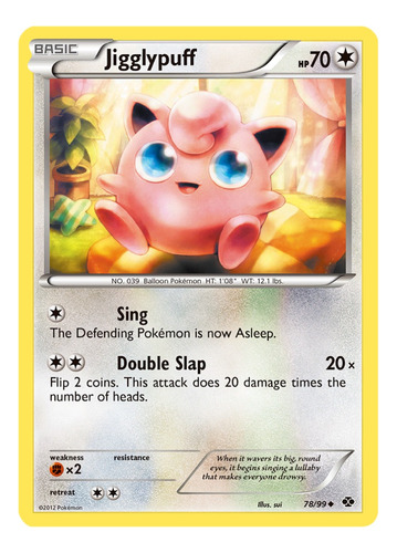 Cartas Pokemon Jigglypuff 78/99 Played Next Destinies Nxd