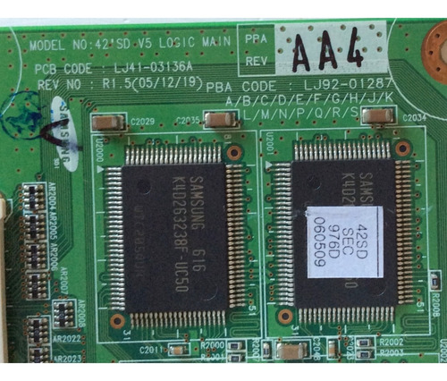 Main Logica Samsung Lj92-01287a 287aa4 Lj41-03136a (Usado)