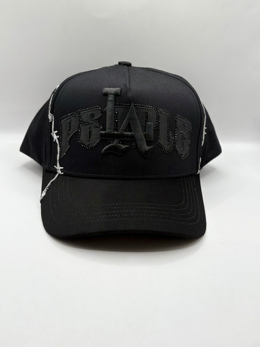 Gorra Fino X Tito Double P Rosones Original Black Negro Ajustable Lisa