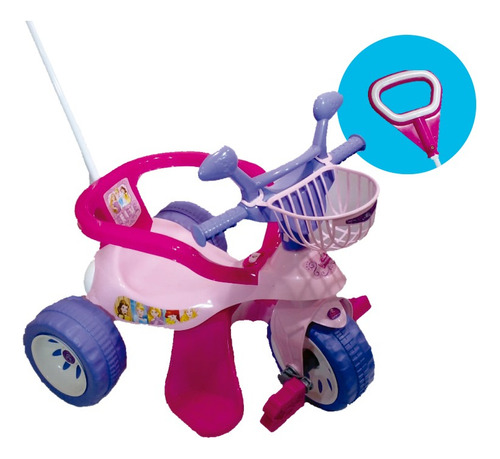 Biemme Triciclo Infantil Princesas Barral Direccional 608