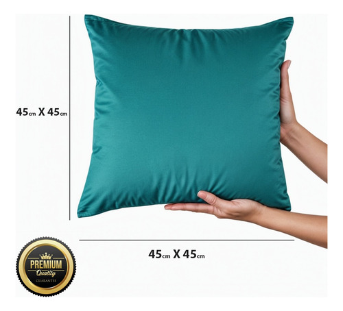 Kit 2 Capa Almofada Veludo Luxo Sofa Sala 45x45 Cores Lisa