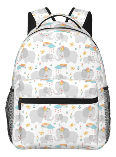 Manqinf Mochila Elefante Linda Bolsa Viaje Ligera Diseño 03