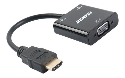 Adaptador/convertidor Hdmi (m) A Vga  (h),1080p,audio/video