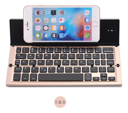 Teclado Plegable, Inalámbrico Bluetooth De Aluminio, Para
