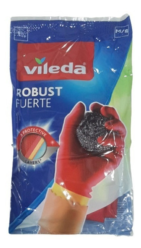 Imagen 2 de 5 de Guantes De Goma Para Limpieza Vileda Fuertes