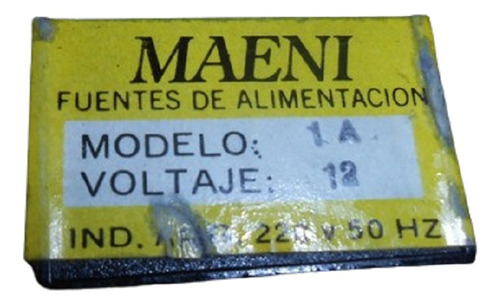 Transformador Fuente Cargador 12v 1a 1amp 1000ma 12 Volts