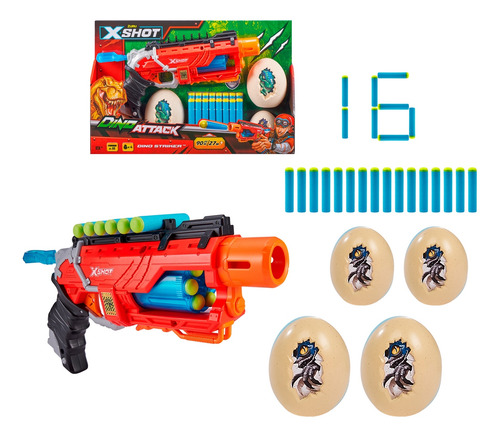 Lanza Dardos Dino Attack Dino Striker X-shot