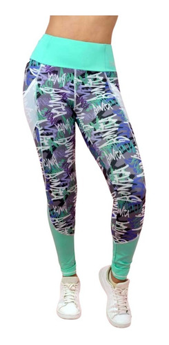 Leggins Mujer Sexy Urbano Turquesa Bonita & Fitness 