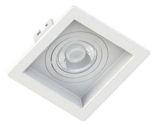 Spot Embutir Mini Dicroica Quadrado Recuado+ Led Mr11