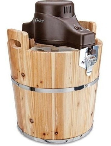 Máquina Para Hacer Helados Oster Cubeta De Madera 4 Cuartos