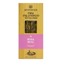 Comprar Sahumerios Mini Palo Santo Aromanza X6 Buena Onda Artesanal Fragancia Rosa Real