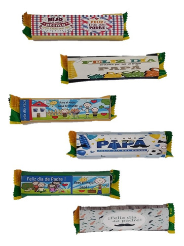 50 Chocolates Bocadín Personalizados Día Del Padre
