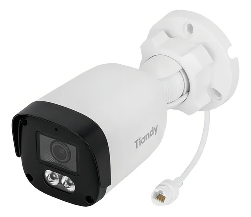 Kit Tiandy 4 Cámaras Ip Poe 2mp Bullet Ip67 Nvr 1tb Cables Color Blanco/negro