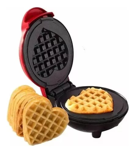 Mini Waflera Eléctrica Para Waffles En Forma De Corazon 220v