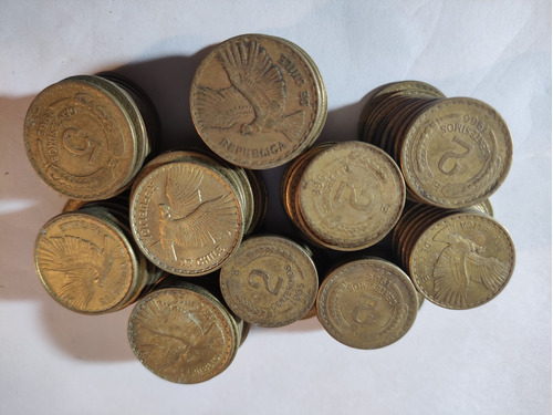 100 Monedas Chile 2- 5 Centésimos De Escudos Bronce 