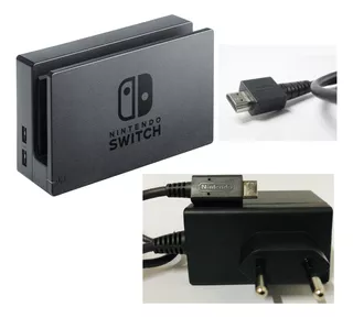 Dock Carregamento Nintendo Switch + Fonte Original Cabo Hdmi