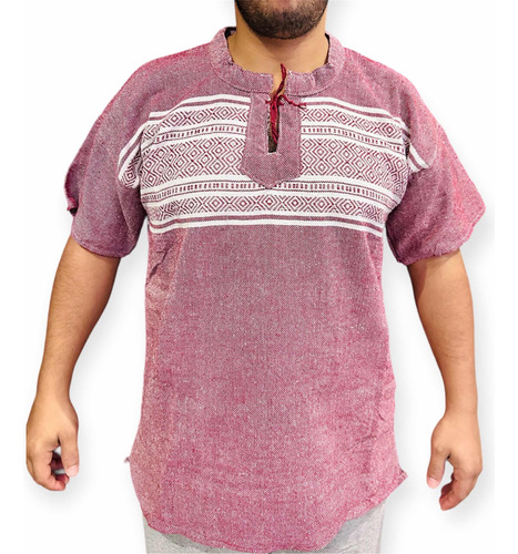 Tejida Artesanal Camisa Mexicana De Hombre! Guayabera