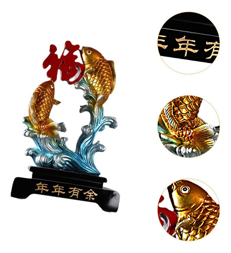 Estatua De Carpa Feng Shui, Salto De Carpa, Regalo De