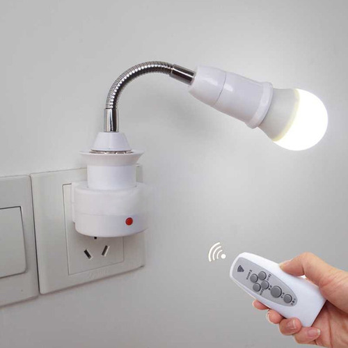 Y W 4 Piezas E27 Adaptador De Enchufe Flexible Titular De