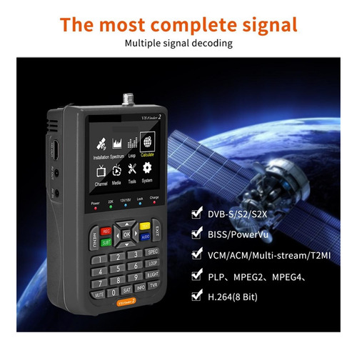 Medidor Buscador De Señal Satelital Dvb-s2x/s2/s