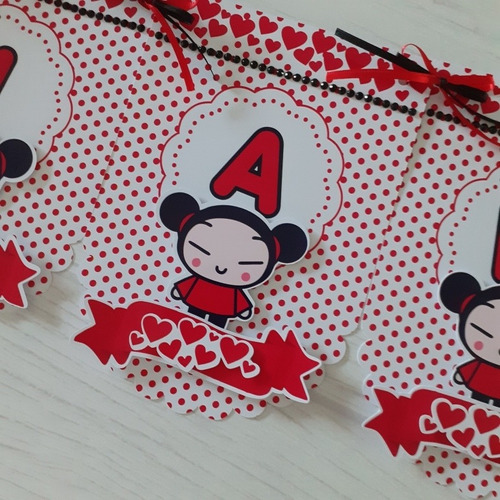 Banderines Personalizados 3d Pucca