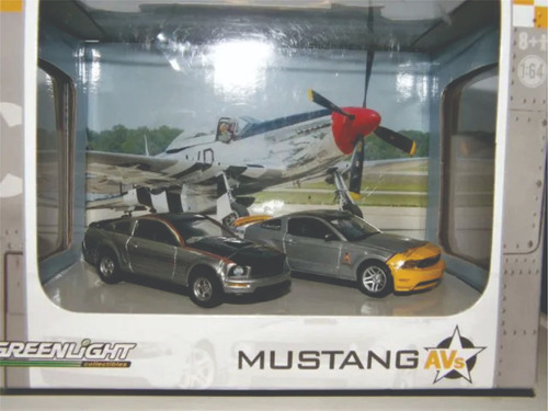 Set Diorama Mustang Greenlight 1/64 