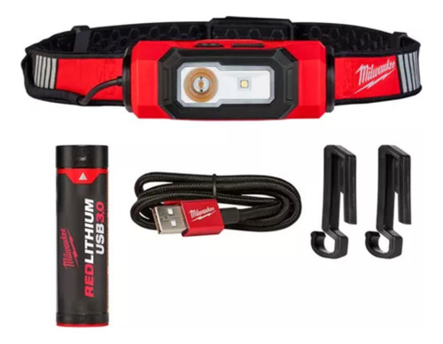 Milwaukee Linterna Vincha Casco Recargable Usb Carga Rapida