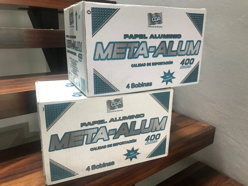 6 Rollos Papel Aluminio Grueso Meta Alum 400 2.2kg C/u 30cm