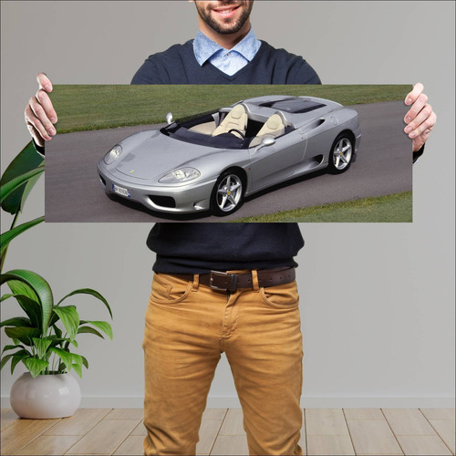 Cuadro 30x80cm Auto 2000 Ferrari 360 Barchetta 7 317