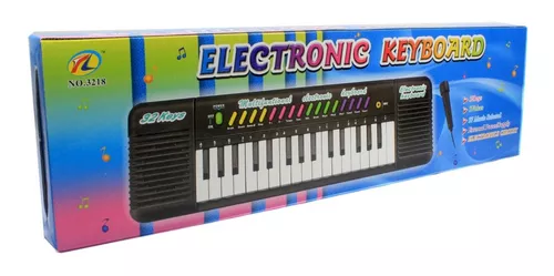 Piano Teclado Musical Infantil Eletrônico 32 Teclas Com Karaoke Microfone -  Chic Outlet - Economize com estilo!