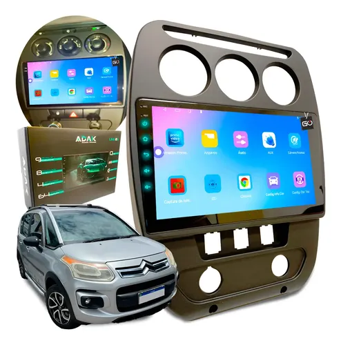 Kit Multimídia Adak Octacore 4+64gb Citroen Aircross 2013-20