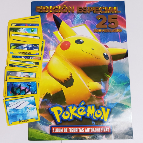 Pokemon - 25 Aniversario - Album + 100 Figuritas A Pegar