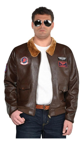 Disfraz Top Gun Maverick De Chaqueta Bomber Talla  Xxl