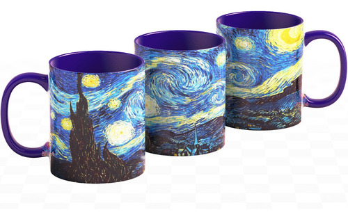 Taza Van Gogh Noche Estrellada Cerámica Pintor Vincent