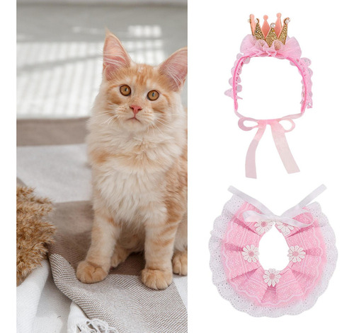 Ch Bandana For Gatos, Bandanas De Encaje For Perros, Gatos,