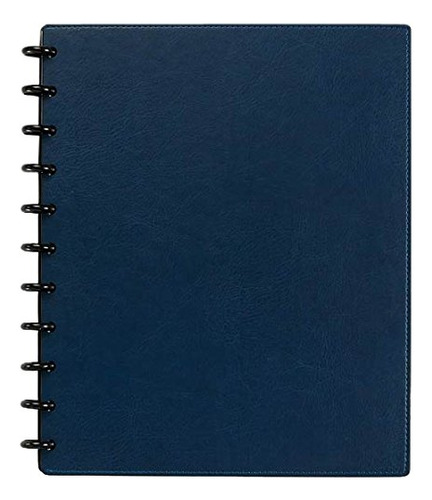 Cuaderno Levenger Circa Ruled Con Bolsillos, Letra, Azul