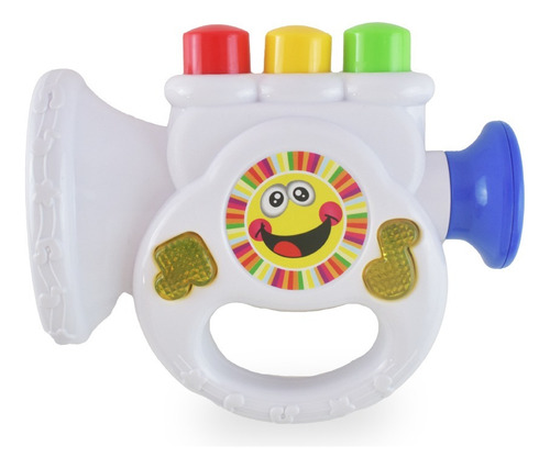 Mini Trompeta Musical Ok Baby Con Luces Y Sonidos +6m 