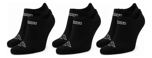 Meias Kappa Kit 3 Pares Sapatilha Soquete Invisivel Original