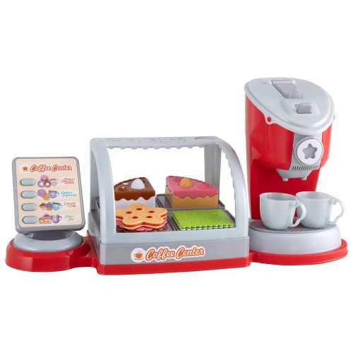 Imagen 3 de 6 de Cafetería Coffee Shop Juego Accesorios Sonido Registradora Color Roja