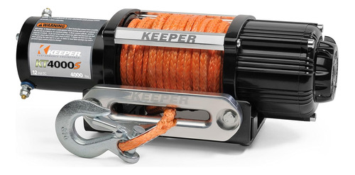 Keeper Cabrestante Eléctrico 4000 Lb Capacidad 12 Voltios