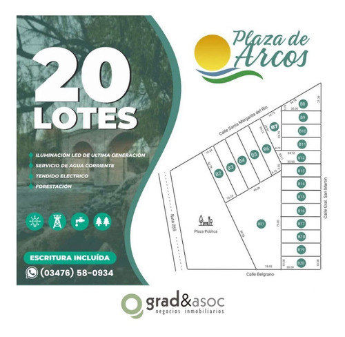 Imagen 5 de 7 de Lote De 2050 Mts2- Belgrano Y San Martin- Andino