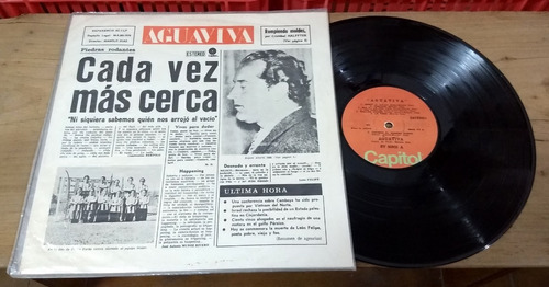 Aguaviva Cada Vez Mas Cerca 1971 Disco Lp Vinilo Uruguay