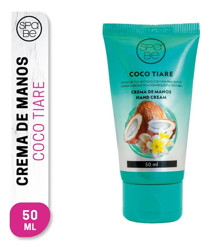 Spa Be Crema De Manos Coco Tiare 50 Ml