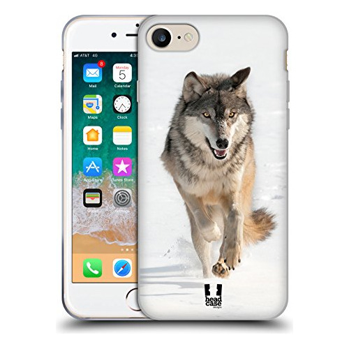 Head Case Designs Grey Wolf Running Wildlife Soft Gel Case C