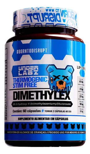 Dimethylex Stim Free Under Labz S/ Cafeína L Carnitina Cromo Sabo...