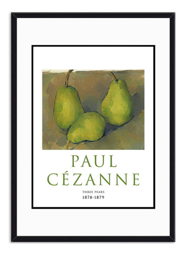 Cuadro Decorativo Three Pears Paul Cezanne 1879
