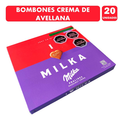 Bombones Milka, Sabor Avellana - Para Regalo (caja Con 20un)