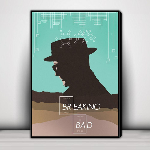 Cuadro Decorativo Minimalista Breaking Bad C4376